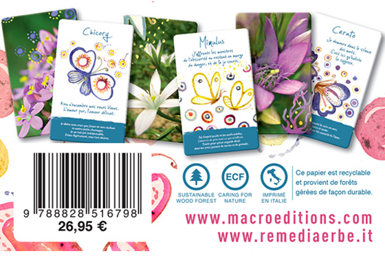 Les 38 cartes des Fleurs de Bach chez Macro Editions